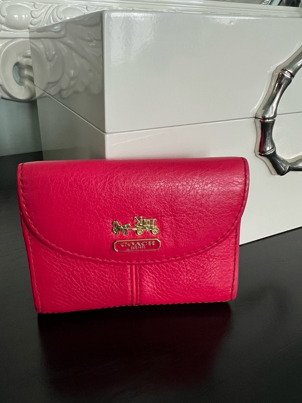 Coach Madison Card Case in Pink